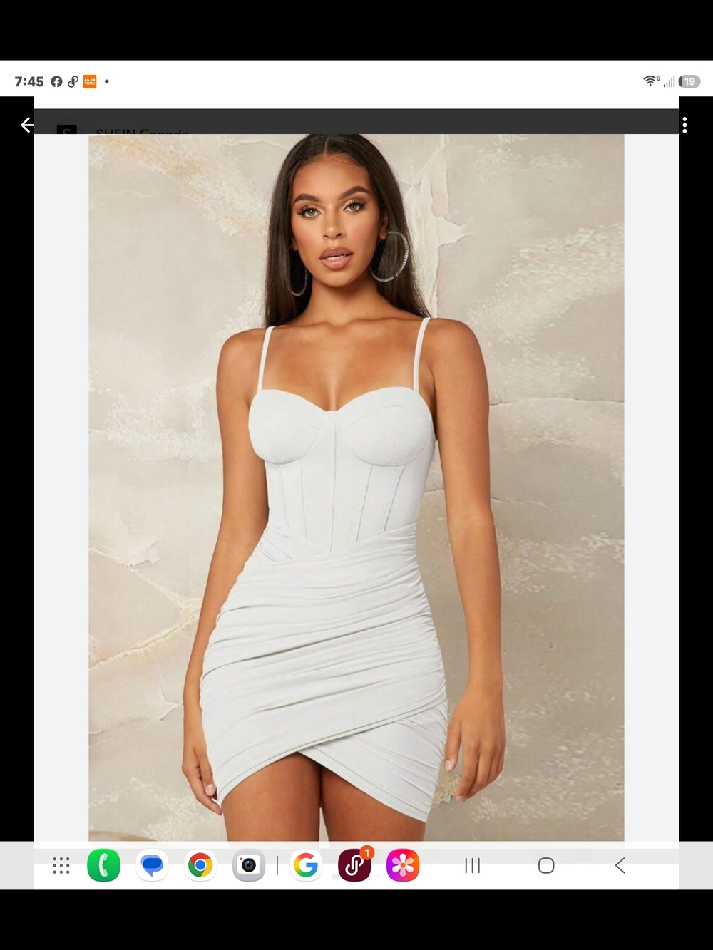privy White Bustier Ruched Mini Dress
